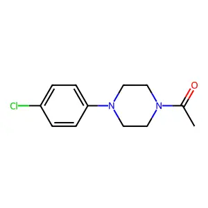 1-[4-(4-Chlorophenyl)piperazin-1-yl]ethan-1-one structure