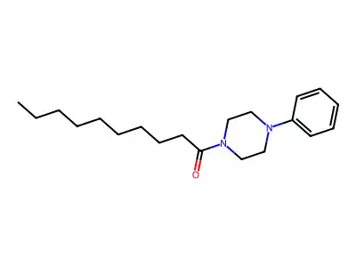 Piperazine, 1-(1-oxodecyl)-4-phenyl- structure