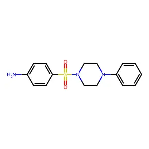 Piperazine, 1-[(4-aminophenyl)sulfonyl]-4-phenyl- structure