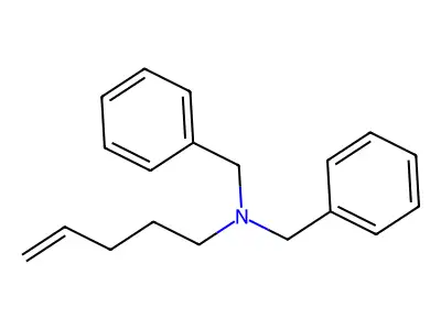 Benzenemethanamine, N-4-pentenyl-N-(phenylmethyl)- structure