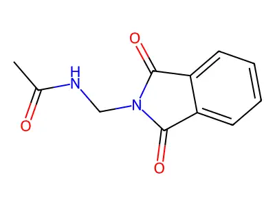 N-[(1,3-dioxoisoindol-2-yl)methyl]acetamide structure