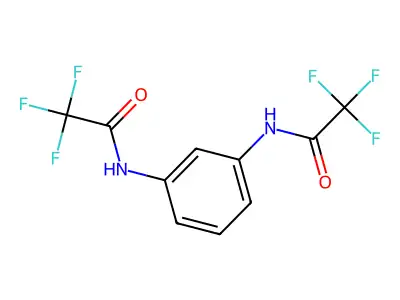 2,2,2-Trifluoro-N-[3-(trifluoroacetamido)phenyl]-acetamide structure