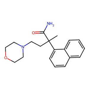 1-Naphthaleneacetamide, alpha-methyl-alpha-(2-morpholinoethyl)- structure