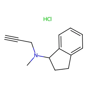 N-Methyl-N-2-propynyl-1-indanamine hydrochloride structure