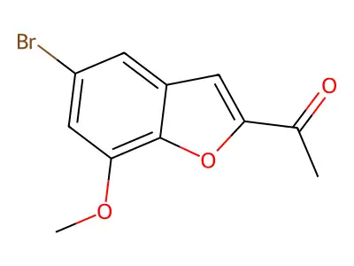 1-(5-Bromo-7-Methoxy-1-Benzofuran-2-Yl)Ethan-1-One structure