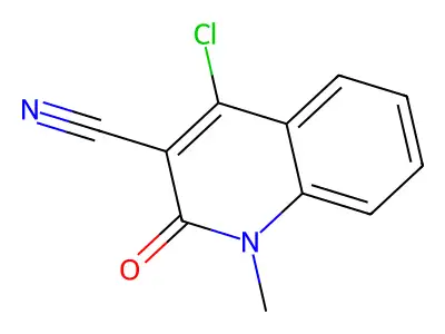 4-Chloro-1-methyl-2-oxo-1,2-dihydroquinoline-3-carbonitrile structure