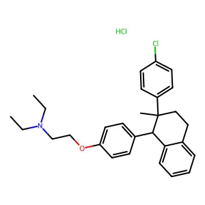 C29H34ClNO.ClH structure