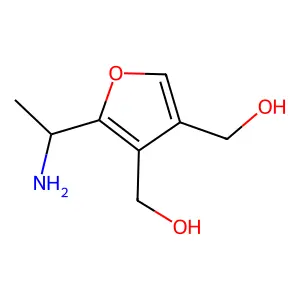 2-(1-氨乙基)呋喃-3,4-二甲醇 structure