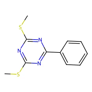 2,4-Bis(methylsulfanyl)-6-phenyl-1,3,5-triazine structure