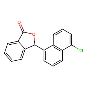 3-(5-chloronaphthalen-1-yl)-3H-2-benzofuran-1-one structure