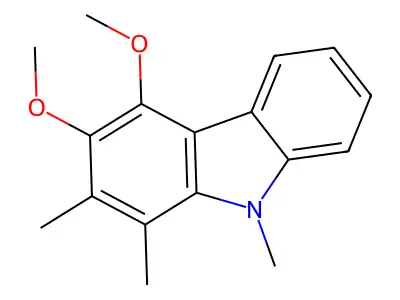 9H-Carbazole, 3,4-dimethoxy-1,2,9-trimethyl- structure