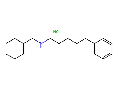 N-cyclohexylmethyl-N-(5-phenylpentyl)amine structure