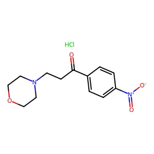 Propiophenone, 3-morpholino-4'-nitro-, monohydrochloride structure