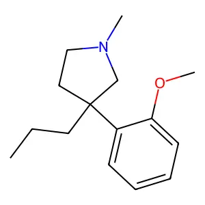 3-(2-Methoxyphenyl)-1-methyl-3-propylpyrrolidine structure
