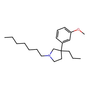 Pyrrolidine, 1-heptyl-3-(m-methoxyphenyl)-3-propyl- structure