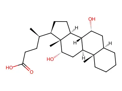7alpha,12alpha-Dihydroxy-5alpha-cholan-24-oic Acid structure