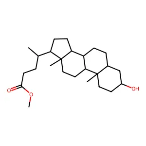 Methyl 3-hydroxycholan-24-oate structure