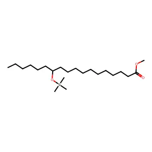 Octadecanoic acid, 12-[(trimethylsilyl)oxy]-, methyl ester structure