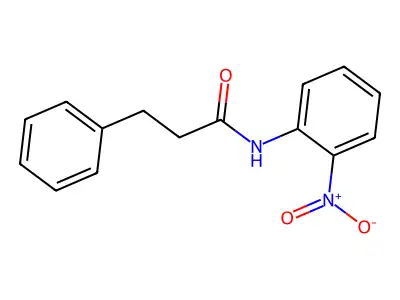 N-(2-nitrophenyl)-3-phenylpropanamide structure