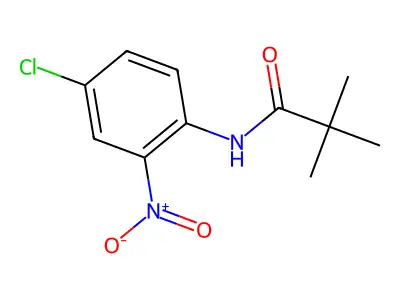 N-(4-chloro-2-nitrophenyl)-2,2-dimethylpropanamide structure