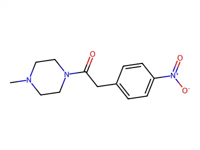 1-(4-Methylpiperazin-1-yl)-2-(4-nitrophenyl)ethanone structure