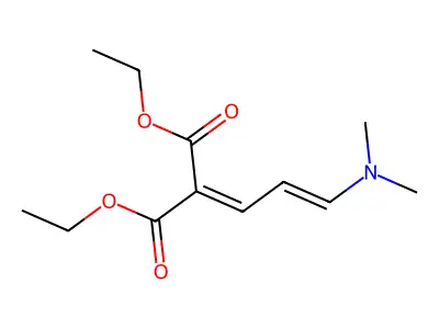 Diethyl 2-[3-(dimethylamino)prop-2-enylidene]propanedioate structure