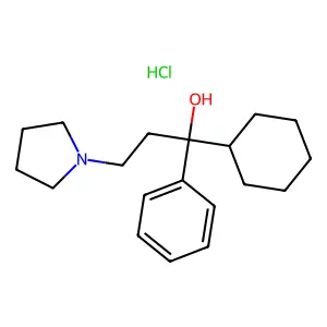 (+-)-Procyclidine hydrochloride structure