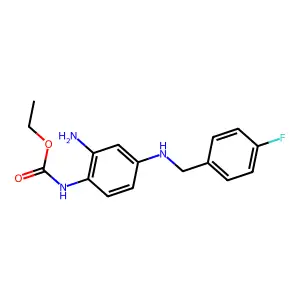 瑞替加滨 structure