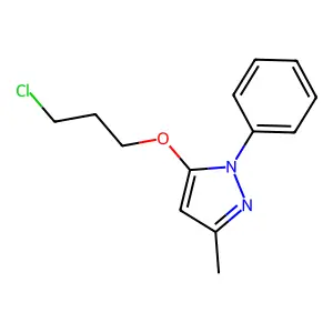 Pyrazole, 5-(3-chloropropoxy)-3-methyl-1-phenyl- structure