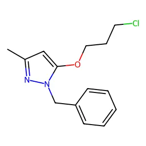 1-Benzyl-5-(3-chloropropoxy)-3-methylpyrazole structure
