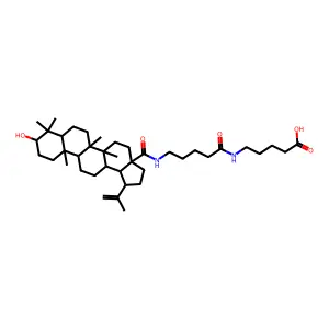 Betulinic acid NH-BuCONH-BuCOOH deriv. structure