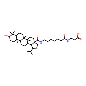 Betulinic acid NH-HexCONHEtCOOH deriv. structure