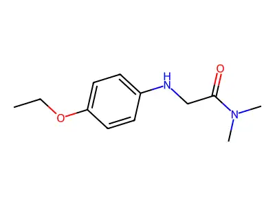 N,N-Dimethyl-2-((4-ethoxyphenyl)amino)acetamide structure