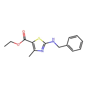 Ethyl 2-(benzylamino)-4-methyl-1,3-thiazole-5-carboxylate structure