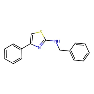 N-benzyl-4-phenylthiazol-2-amine structure