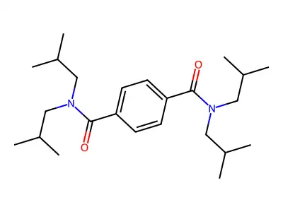 1,4-Benzenedicarboxamide, N,N,N',N'-tetrakis(2-methylpropyl)- structure