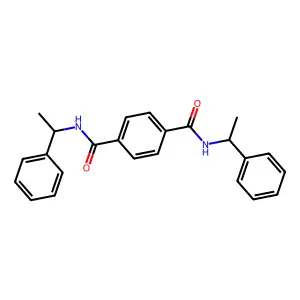 N,N'-Bis(1-phenylethyl)terephthalamide structure