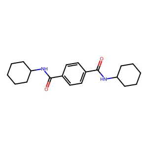 N1,N4-Dicyclohexylterephthalamide structure