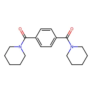 Piperidine, 1,1'-(1,4-phenylenedicarbonyl)bis- structure