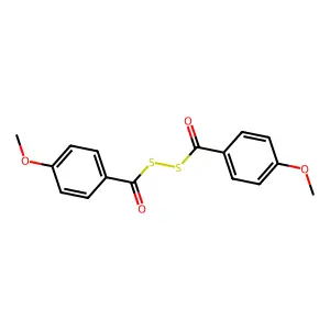 Disulfide, bis(4-methoxybenzoyl) structure