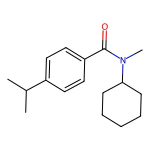 N-Cyclohexyl-N-methyl-4-(1-methylethyl)benzamide structure