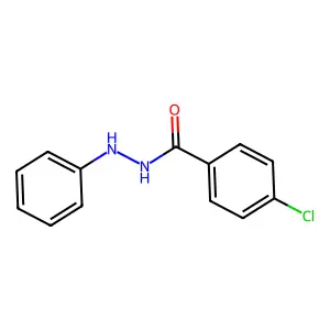 Benzoic acid, 4-chloro-, 2-phenylhydrazide structure