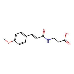 3-[3-(4-Methoxyphenyl)prop-2-enamido]propanoic acid structure