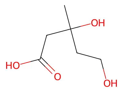 甲羟戊酸 structure