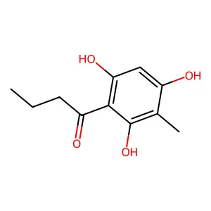 Butyrophenone, 2',4',6'-trihydroxy-3'-methyl- structure