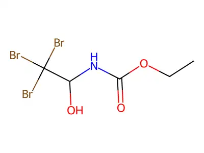 ethyl N-(2,2,2-tribromo-1-hydroxyethyl)carbamate structure