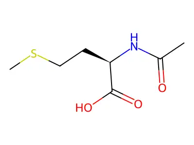 N-acetyl-L-methionine structure