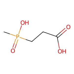 3-(羟甲基次膦酰基)丙酸 structure