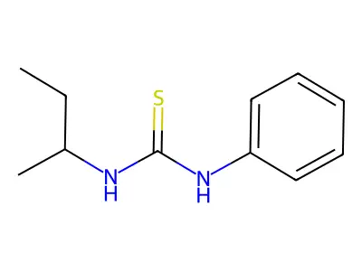 Thiourea, N-(1-methylpropyl)-N'-phenyl- structure