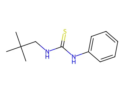 Urea, 1-neopentyl-3-phenyl-2-thio- structure